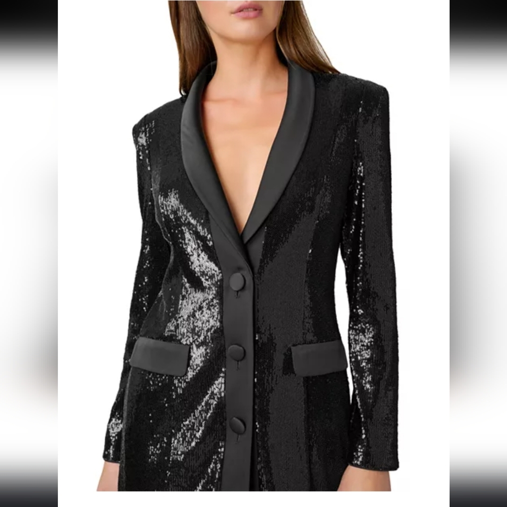 Aidan Mattok tuxedo blazer dress